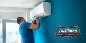 Man attempting AC repair